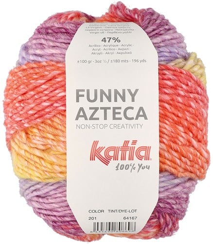Katia Azteca 201 Orange-Lilac