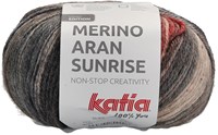 Katia Merino Aran Sunrise 300 Pale brown-Rust-Jeans