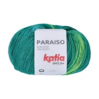 Katia Paraiso 207 Emerald Green-Light Orange-Yellow-Blue