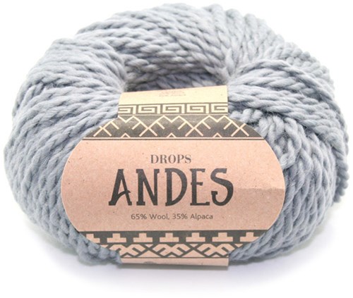 Drops Andes Uni Colour 8465 Medium Grey