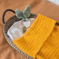 Yarn and Colors Oh Baby! Crochet Blanket Crochet Kit 015 Mustard