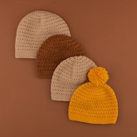 Yarn and Colors Oh Baby! Hat Crochet Kit 009 Limestone-3