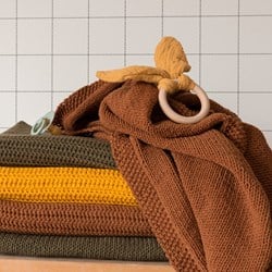 Knitting Pattern Yarn and Colors Oh Baby! Knit Blanket