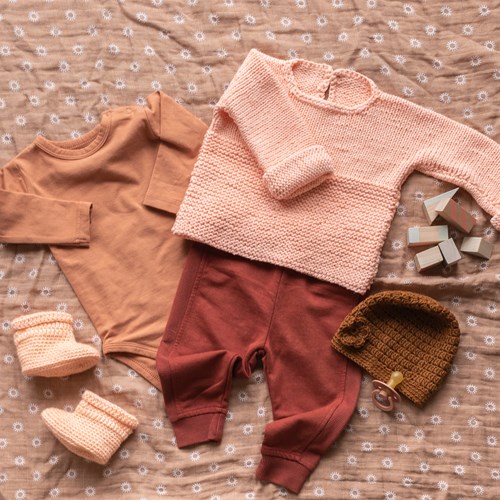 Yarn and Colors Oh Baby! Sweater Knitting Kit 042 Peach