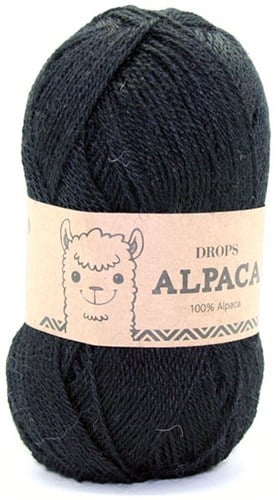 Drops Alpaca Uni Colour 8903 Black