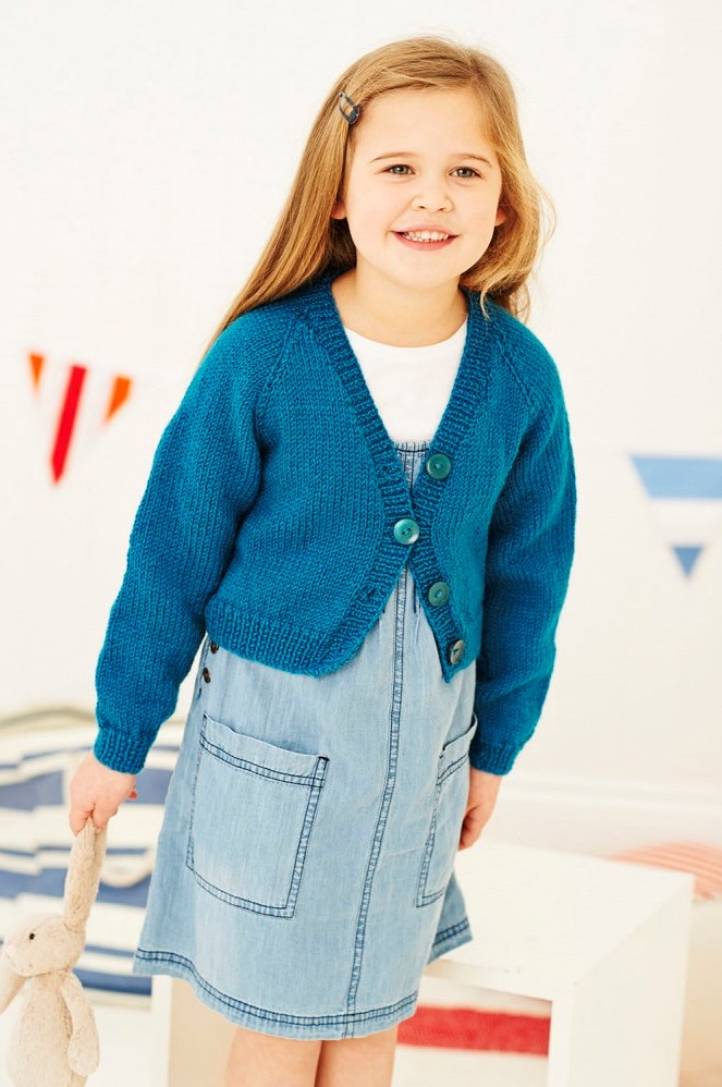 Knitting Pattern Stylecraft Life DK No. 8904 Girls’ Top and Cardigan ...