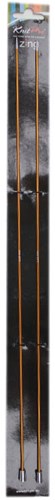 Knitpro Zing Knitting Needles 40cm 2.25mm | Amber-3