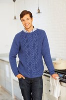 Knitting Pattern Stylecraft Life Aran No. 8930 Men’s Sweater-2