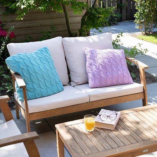 Knitted Cable Cushion Knitting Kit