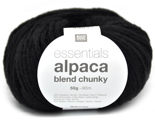 Rico Essentials Alpaca Blend Chunky 8 Black
