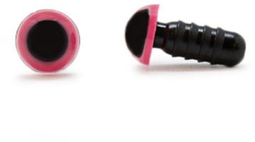 Safety Eyes Pink 8mm per pair