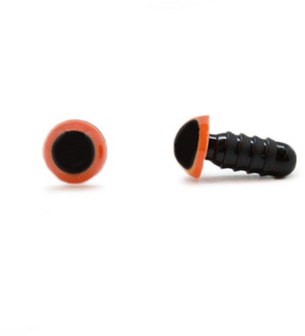 Safety Eyes Orange 8mm per pair