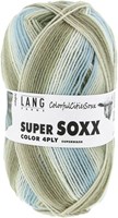 Lang Yarns Super Soxx Color 4-PLY 505 Olive/Light Blue/Grey 1143 Jodhpur
