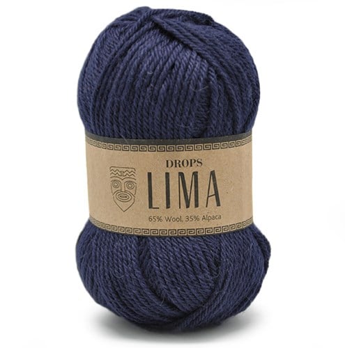 Drops Lima Uni Colour 9016 Navy-blue
