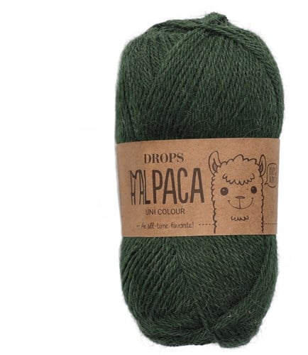 Drops Alpaca Uni Colour 9032 Dark Ivy