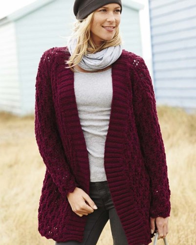 Knitting Pattern Stylecraft Special Aran No. 9073 Jacket-2