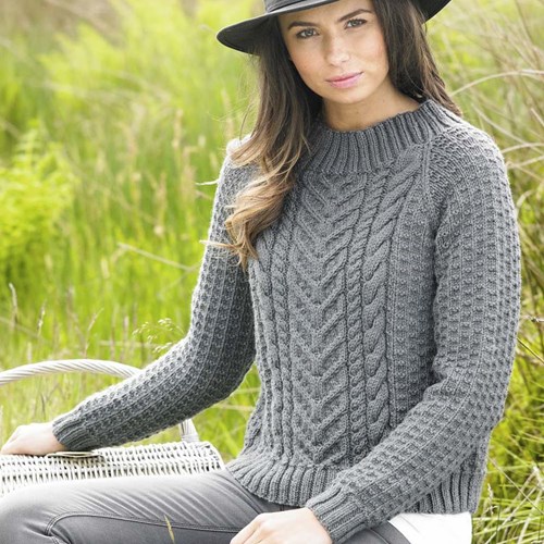 Knitting Pattern Stylecraft Special Aran No. 9075 Sweater