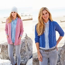 Knitting Pattern Stylecraft Life Aran No. 9192 Cardigans