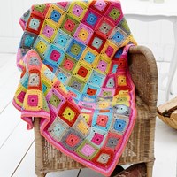 Crochet Pattern Stylecraft Life DK No. 9232 Square in a Square Blanket