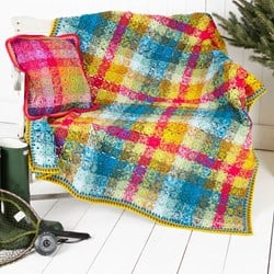 Crochet Pattern Stylecraft Special DK No. 9255 Blanket and Cushion
