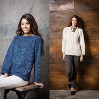Knitting Pattern Stylecraft Batik DK No. 9289 Sweater and Cardigan