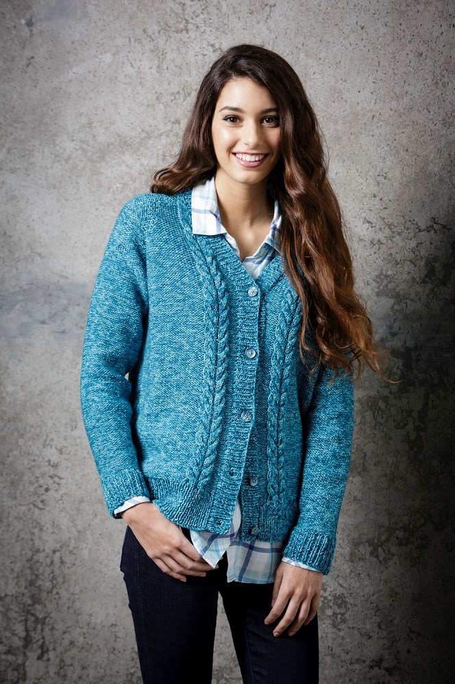 Knitting Pattern Stylecraft Batik DK No. 9292 Cable Sweater and Cardigan Yarnplaza