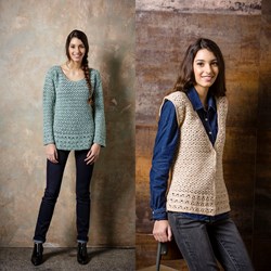 Crochet Pattern Stylecraft Batik DK No. 9294 Sweater and Waistcoat