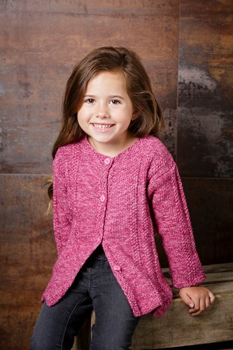 Knitting Pattern Stylecraft Batik DK No. 9296 Girls Sweater and Cardigan-2