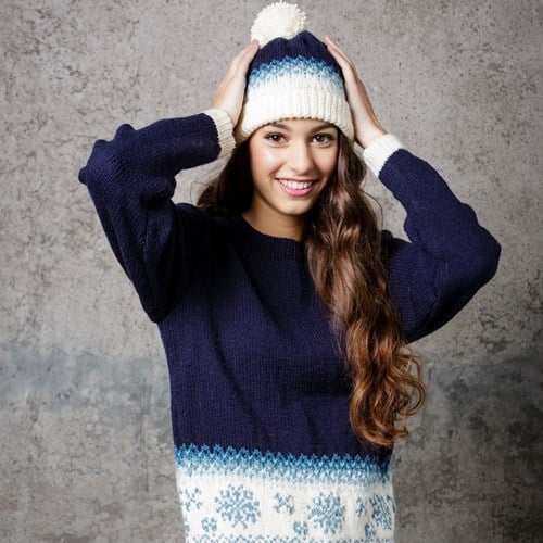 Knitting Pattern Stylecraft Special DK No. 9308 Sweater and Hat