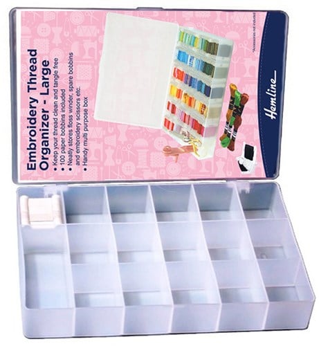 Hemline Storage Box for Embroidery Thread Large