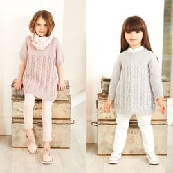 Knitting Pattern Stylecraft Special DK No. 9399 Girls’ Dress and Tunic