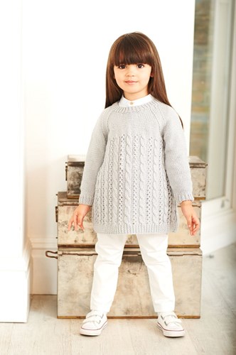 Knitting Pattern Stylecraft Special DK No. 9399 Girls’ Dress and Tunic-3