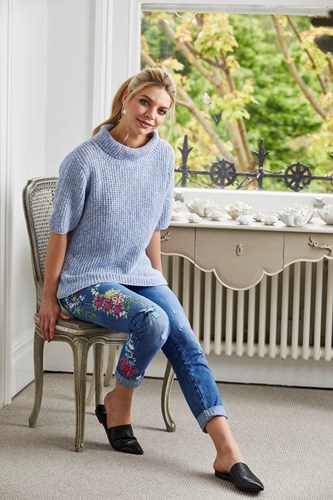 Knitting Pattern Stylecraft Batik DK No. 9420 Jacket and Roll Neck Top-2