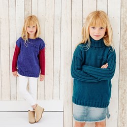 Knitting Pattern Stylecraft Life DK No. 9438 Girls’ Sweaters