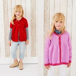 Knitting Pattern Stylecraft Life DK No. 9439 Girls’ Cardigans