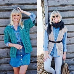 Knitting Pattern Stylecraft Life Aran No. 9442 Cardigan and Waistcoat