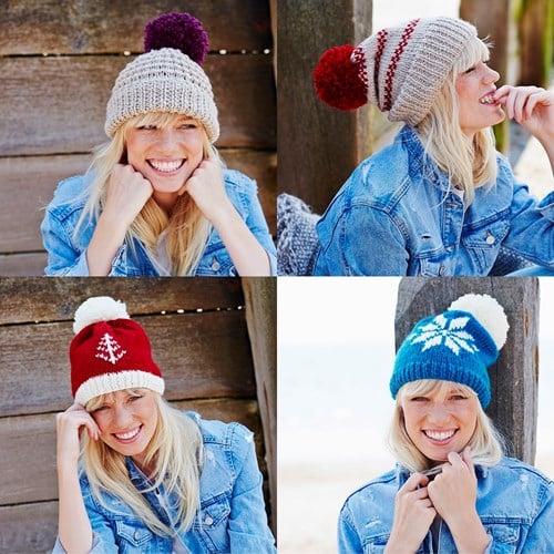 Knitting Pattern Stylecraft Life Chunky No. 9443 Hats