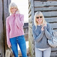 Knitting Pattern Stylecraft Life Chunky No. 9445 Sweaters