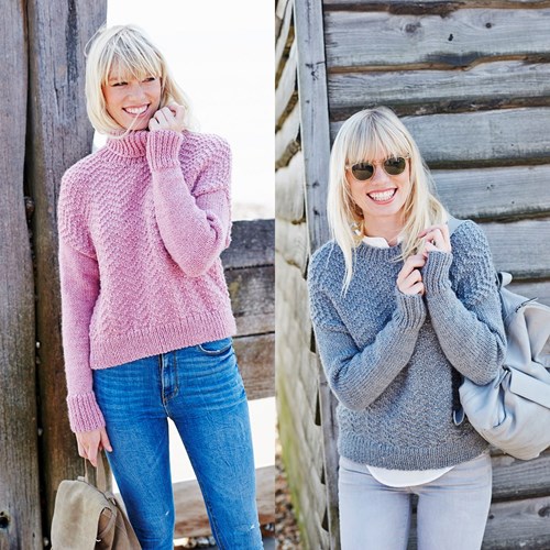 Knitting Pattern Stylecraft Life Chunky No. 9445 Sweaters