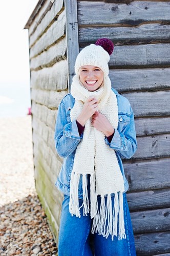 Knitting Pattern Stylecraft Life Super Chunky No. 9447 Snood, Scarf, and Hats-2