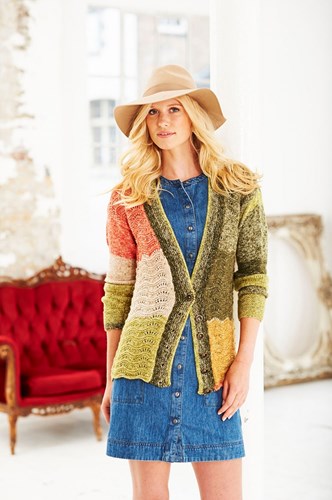 Knitting Pattern Stylecraft Batik Swirl DK No. 9483 Sweater, Cardigan and Cowl-3