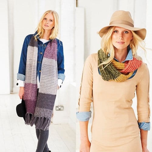 Knitting Pattern Stylecraft Batik Swirl DK No. 9486 Scarves