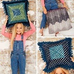 Crochet Pattern Stylecraft Batik Swirl DK No. 9487 Cushions