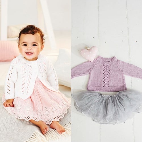 Knitting Pattern Stylecraft Bambino DK No. 9499 Baby Sweater and Cardigan