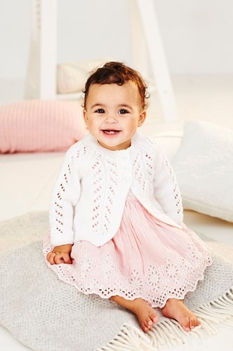 Knitting Pattern Stylecraft Bambino DK No. 9499 Baby Sweater and Cardigan-2