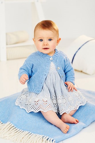 Knitting Pattern Stylecraft Bambino DK No. 9500 Baby Cardigan and Sweater-2