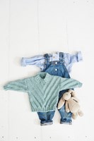 Knitting Pattern Stylecraft Bambino DK No. 9500 Baby Cardigan and Sweater-3