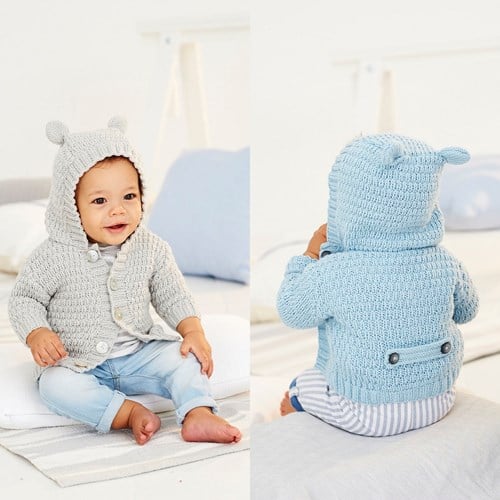 Knitting Pattern Stylecraft Bambino DK No. 9529 Baby Hoodies