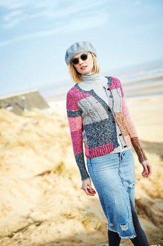 Knitting Pattern Stylecraft Batik Swirl DK No. 9536 Cardigan, Sweater and Cowl-2