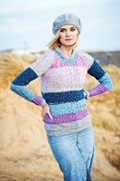 Knitting Pattern Stylecraft Batik Swirl DK No. 9536 Cardigan, Sweater and Cowl-3